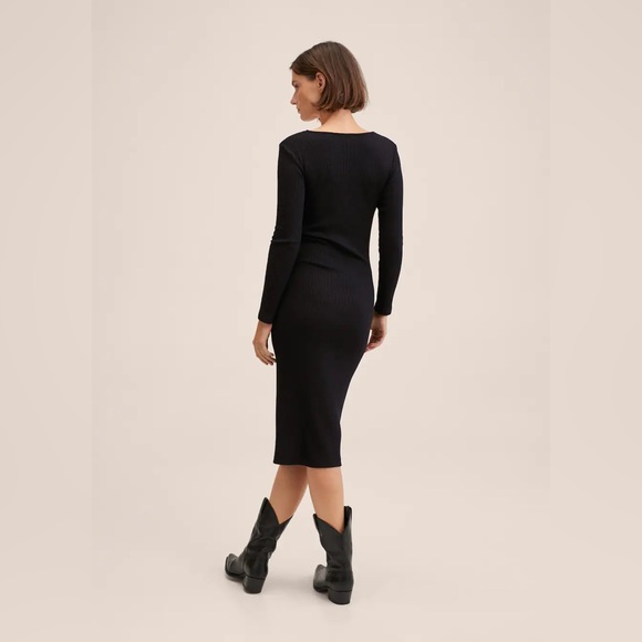Mango - Gathered neckline dress- XXL - Picture 2 of 8